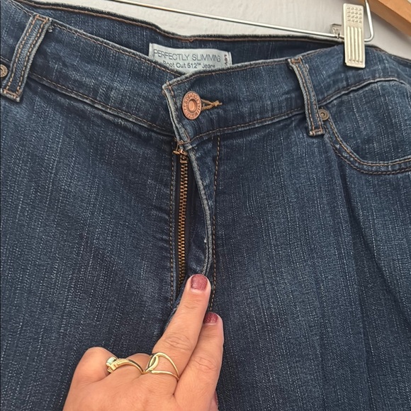 Levi's Blue Straight Leg Jeans Classic Style 512 #34 - Picture 3 of 10